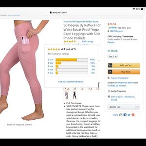 high rise pocket compressive 7/8 tight